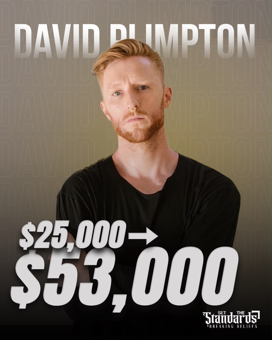 David Pimpton, $25,000 to $53,000